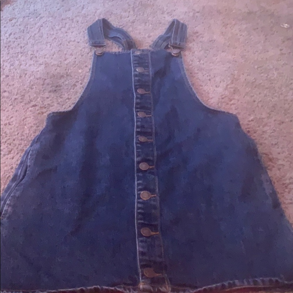 Overall denim dress